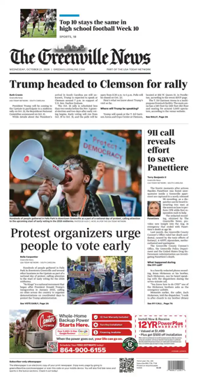 Cover of The Greenville News