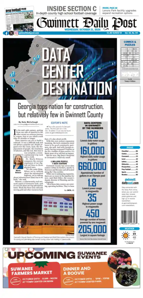 Cover of Gwinnett Daily Post