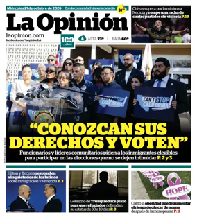 Cover of La Opinion