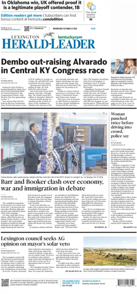 Cover of Lexington Herald-Leader
