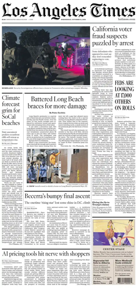 Cover of Los Angeles Times