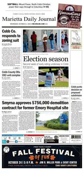 Cover of Marietta Daily Journal