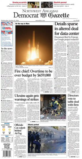 Cover of Northwest Arkansas Democrat-Gazette