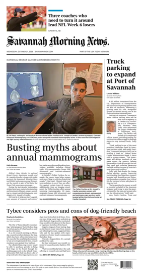 Cover of Savannah Morning News