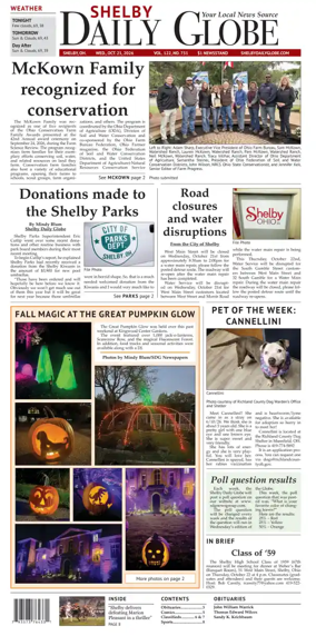 Cover of Shelby Daily Globe