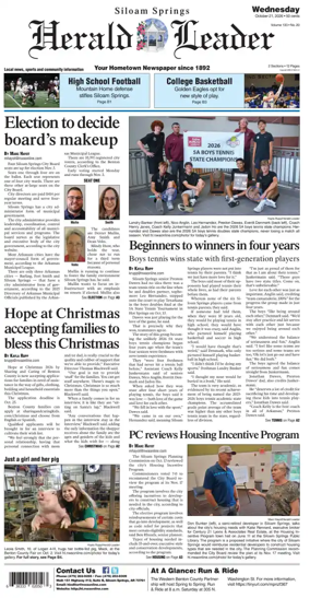 Cover of Siloam Springs Herald Leader