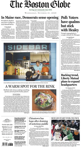 Cover of The Boston Globe