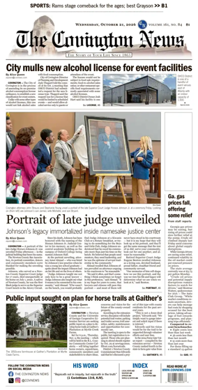 Cover of The Covington News