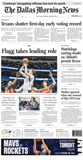 Cover of The Dallas Morning News