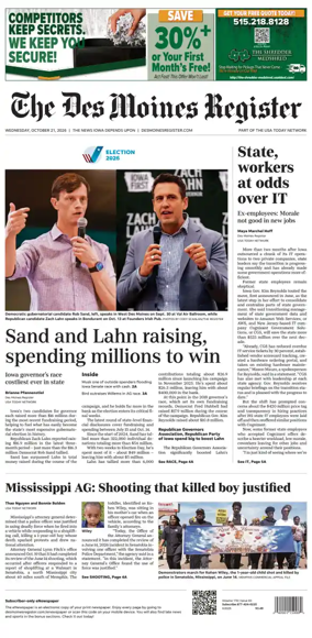 Cover of The Des Moines Register