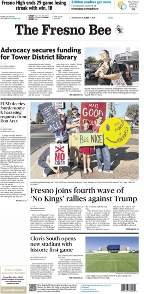 Cover of The Fresno Bee
