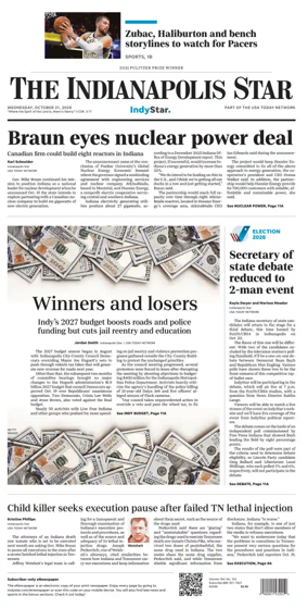 Cover of The Indianapolis Star