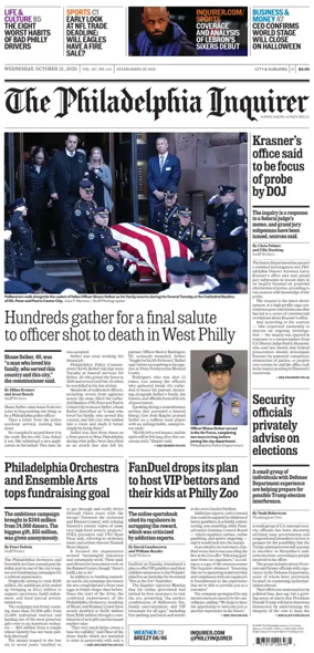 Cover of The Philadelphia Inquirer (South Jersey edition)