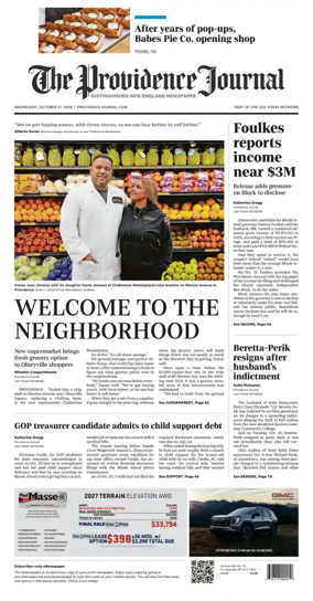 Cover of The Providence Journal