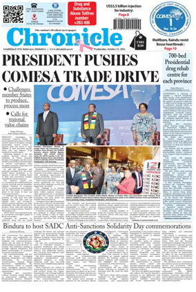 Cover of Chronicle (Zimbabwe)
