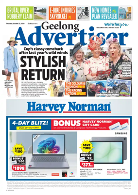 Cover of Geelong Advertiser