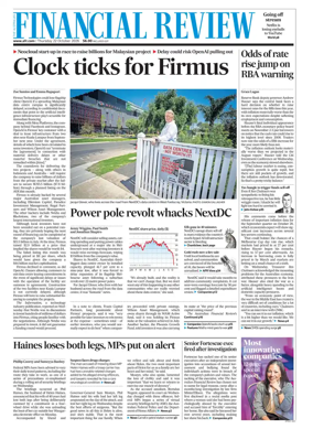 Cover of The Australian Financial Review