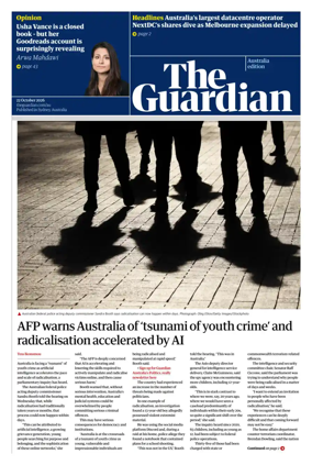 Cover of The Guardian Australia