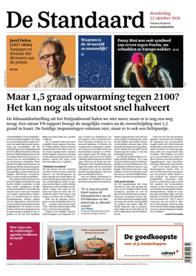 Cover of De Standaard