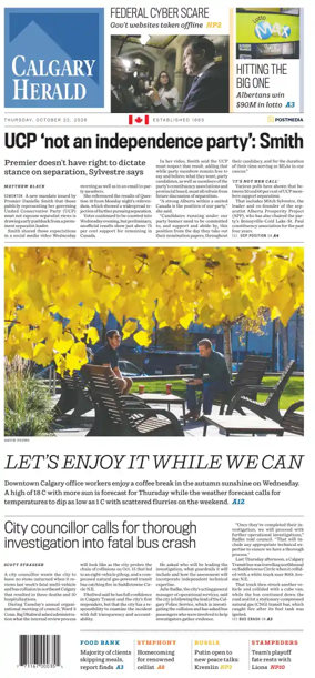 Cover of Calgary Herald