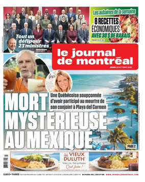 Cover of Le Journal de Montreal