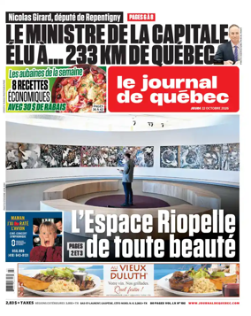 Cover of Le Journal de Quebec