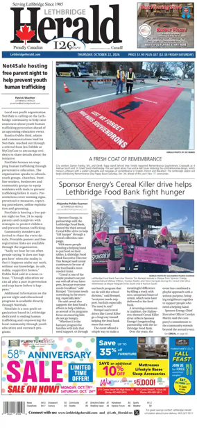 Cover of Lethbridge Herald