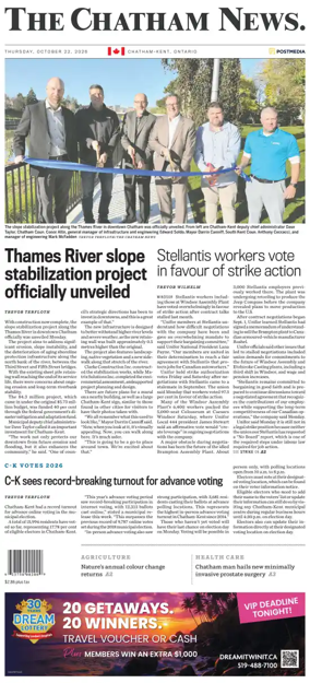 Cover of The Chatham Daily News