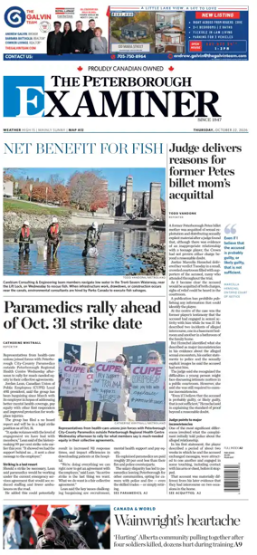 Cover of The Peterborough Examiner