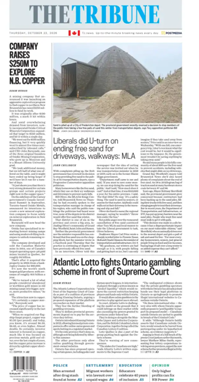 Cover of The Tribune (New Brunswick)