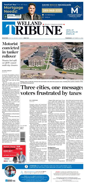 Cover of The Welland Tribune