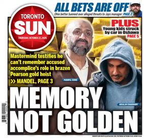 Cover of Toronto Sun