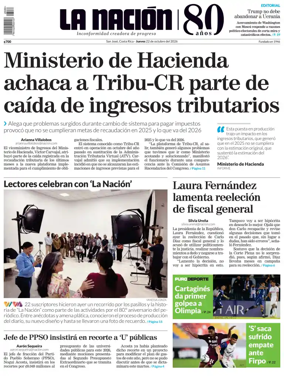 Cover of La Nacion (Costa Rica)