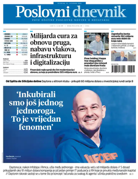 Cover of Poslovni Dnevnik