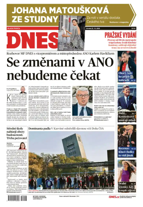 Cover of Dnes Prague Edition