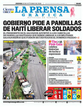 Cover of La Prensa Grafica