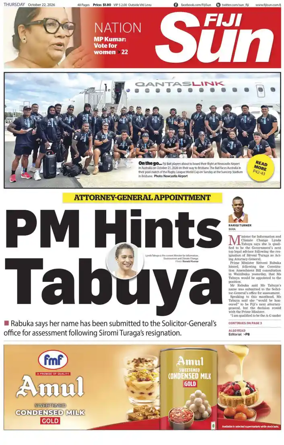 Cover of Fiji Sun