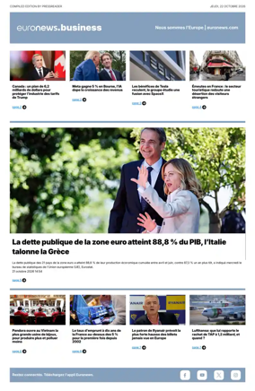 Cover of Euronews Business (French)