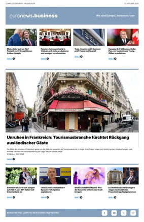 Cover of Euronews Business (German)