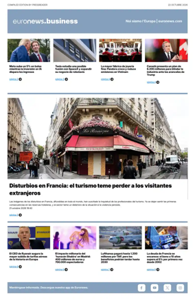 Cover of Euronews Business (Spanish) Compiled Edition