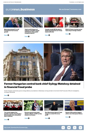 Cover of Euronews Business