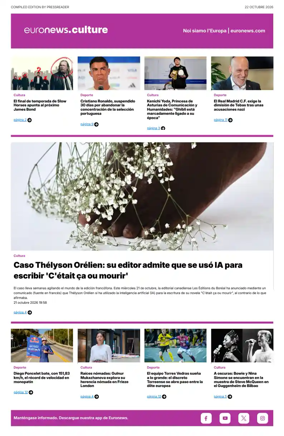 Cover of Euronews Culture and Sport (Spanish) Compiled Edition