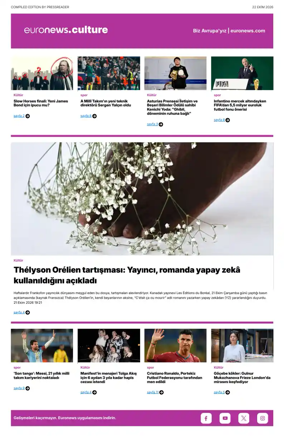 Cover of Euronews Culture and Sport (Turkish) Compiled Edition