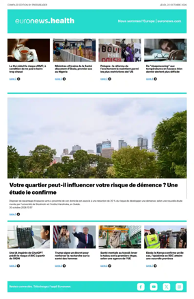 Cover of Euronews Health (French)