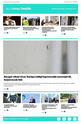 Cover of Euronews Health (Hungarian)