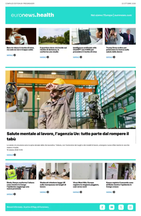 Cover of Euronews Health (Italian)