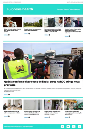 Cover of Euronews Health (Portuguese)