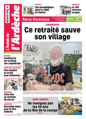 Cover of L'Hebdo de l'Ardeche – edition Nord