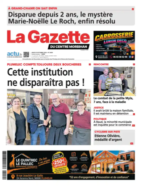 Cover of La Gazette du Centre Morbihan