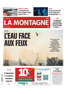 Cover of La Montagne (Vichy)